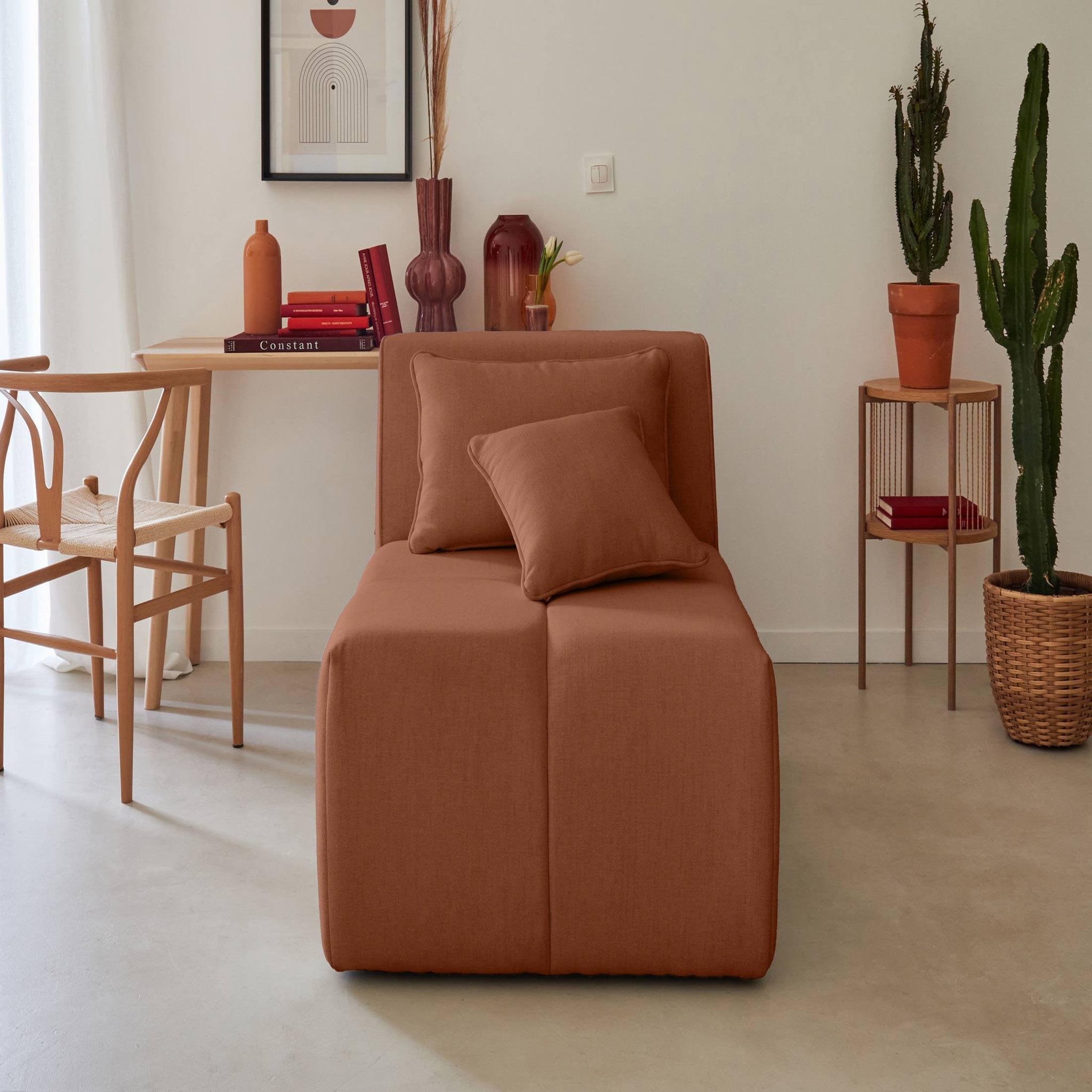 Voir la diapositive 2 : LISA DESIGN Caracas - module d'assise - en tissu