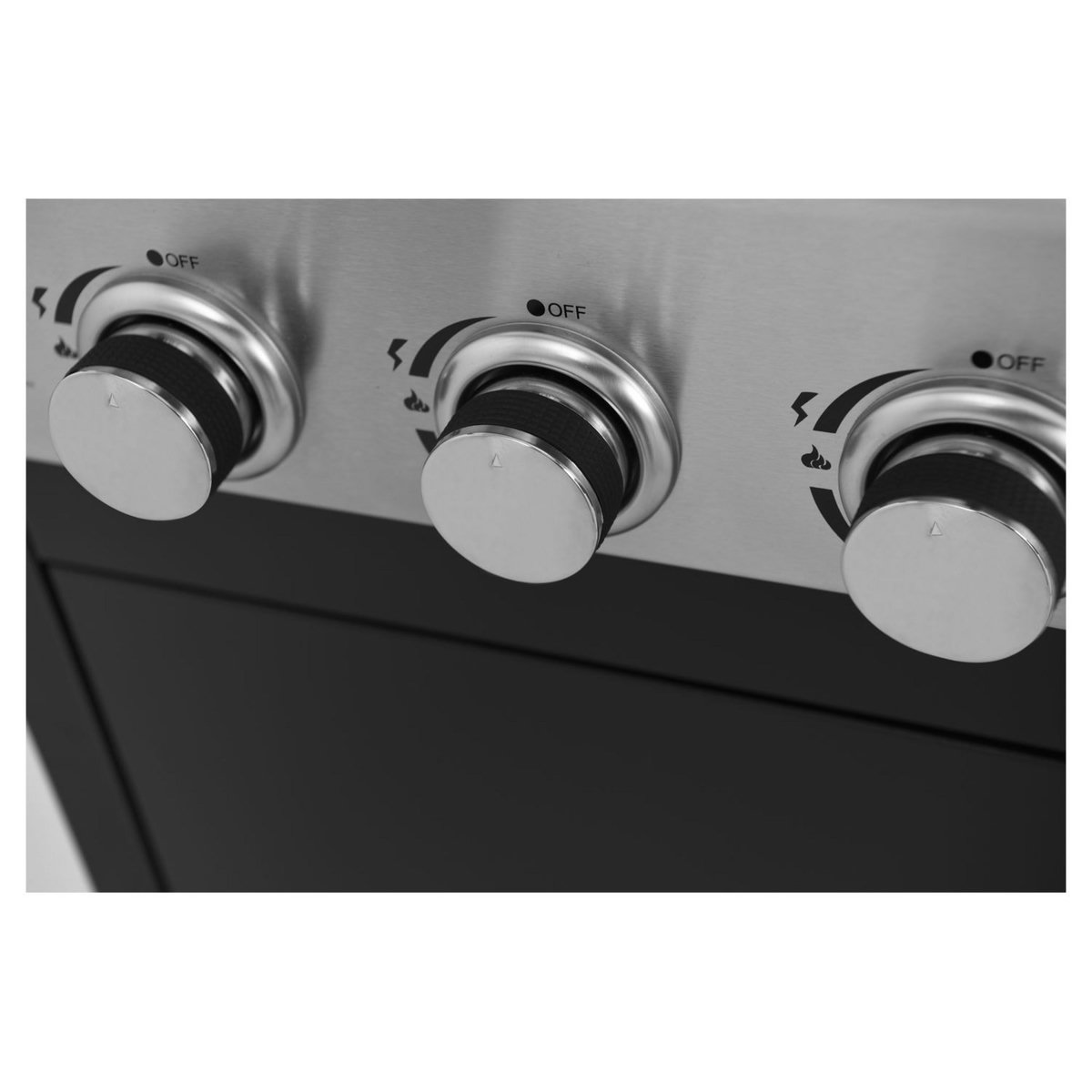 GARDENSTAR Barbecue à gaz en acier 3 feux et 1 latéral acier 