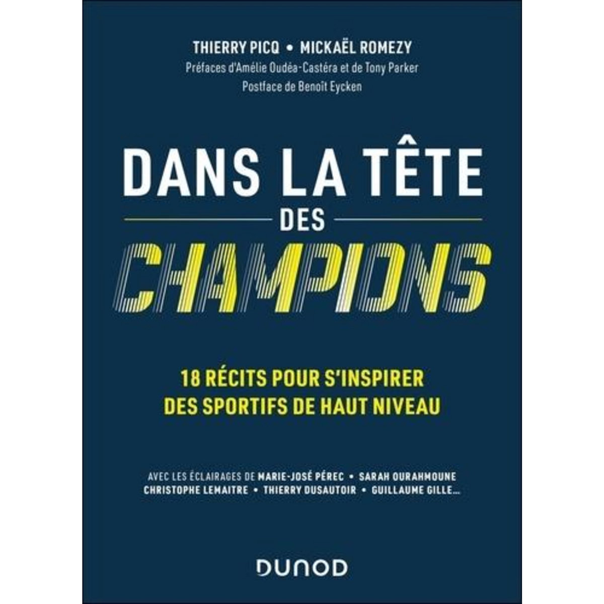 DANS LA TETE DES CHAMPIONS. 18 RECITS POUR S'INSPIRER DES SPORTIFS DE HAUT NIVEAU, Picq Thierry
