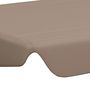 Voir la diapositive 5 : VIDAXL Toit de rechange de balançoire taupe 188/168x145/110 cm