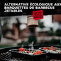 Voir la diapositive 5 : FM PROFESSIONAL Lot de 2 plats à barbecue en acier émaillé 21 x 12 cm FM Professional Barbecue