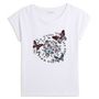 Voir la diapositive 3 : INEXTENSO T-shirt manche courte blanc fantaisie femme