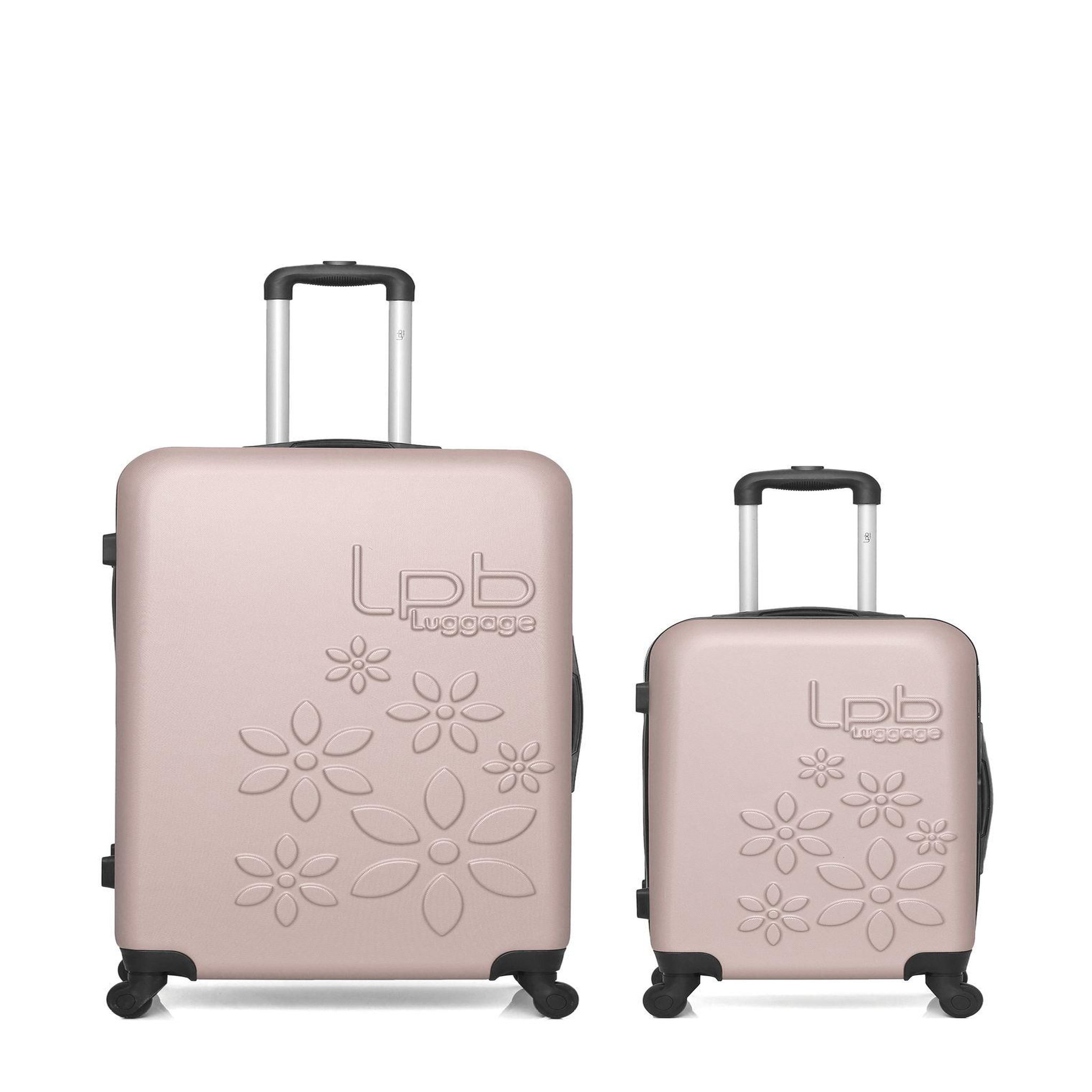 LES P'TITES BOMBES LPB LPB LUGGAGE - Lot de 2 - Valises grand format et cabine ELEONOR. Coloris disponibles : Bleu, Noir