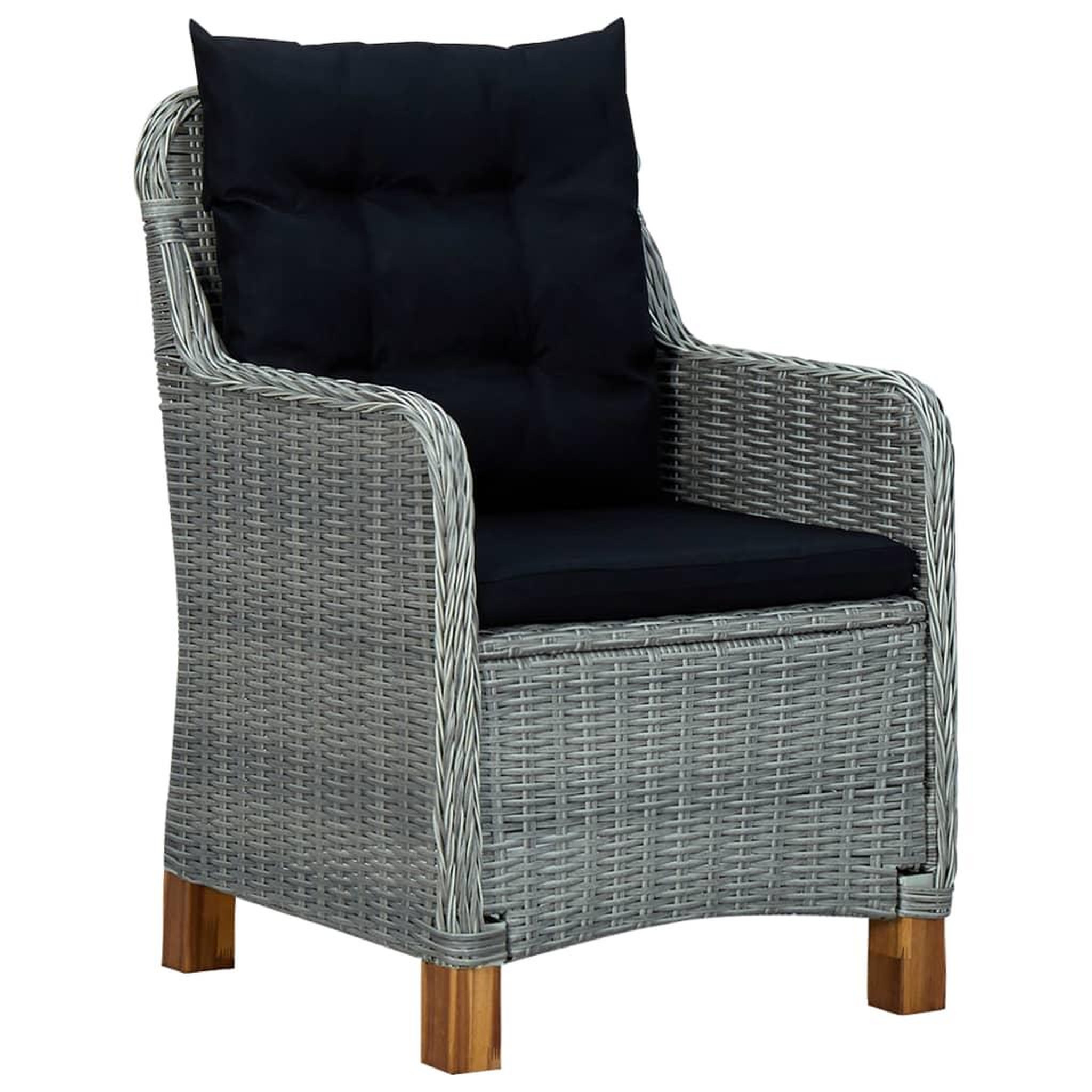 Voir la diapositive 2 : VIDAXL Chaises de jardin avec coussins lot de 2 Resine tressee