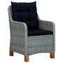Voir la diapositive 2 : VIDAXL Chaises de jardin avec coussins lot de 2 Resine tressee