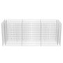 Voir la diapositive 4 : VIDAXL Lit sureleve a gabion Acier 270x90x100 cm