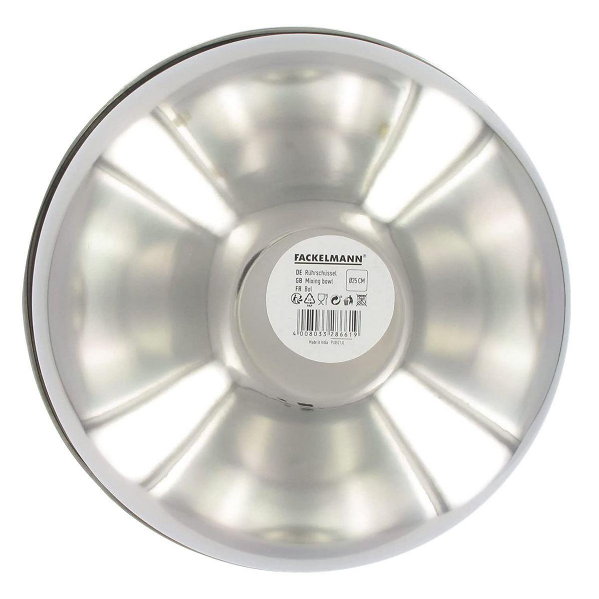 Fackelmann Bol à mixer en inox de 25 cm de diamètre Fackelmann Basic