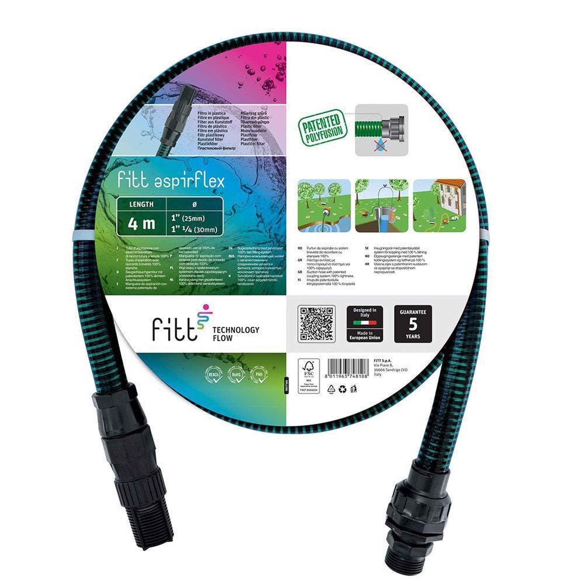 FITT Kit tuyau aspirflex-80217.33021.59027 (coffret de 7m)
