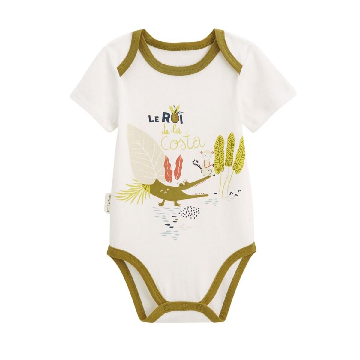 Petit Béguin Lot de 2 bodies bébé manches courtes Costa