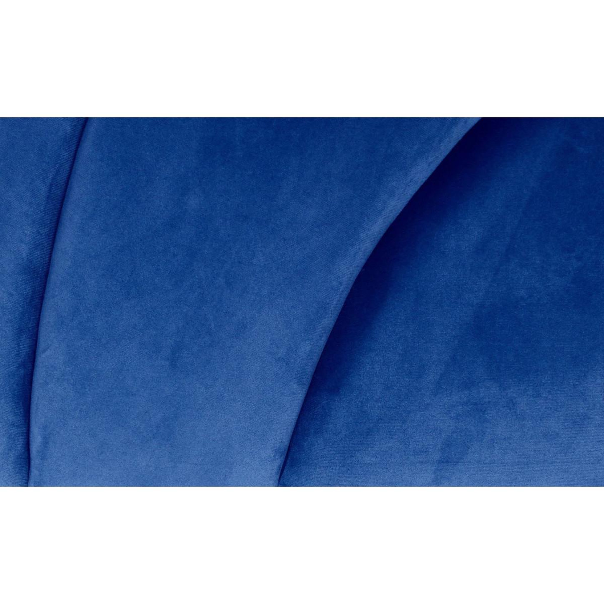 Voir la diapositive 4 : Paris Prix Tête de lit en velours  shelly  140cm bleu