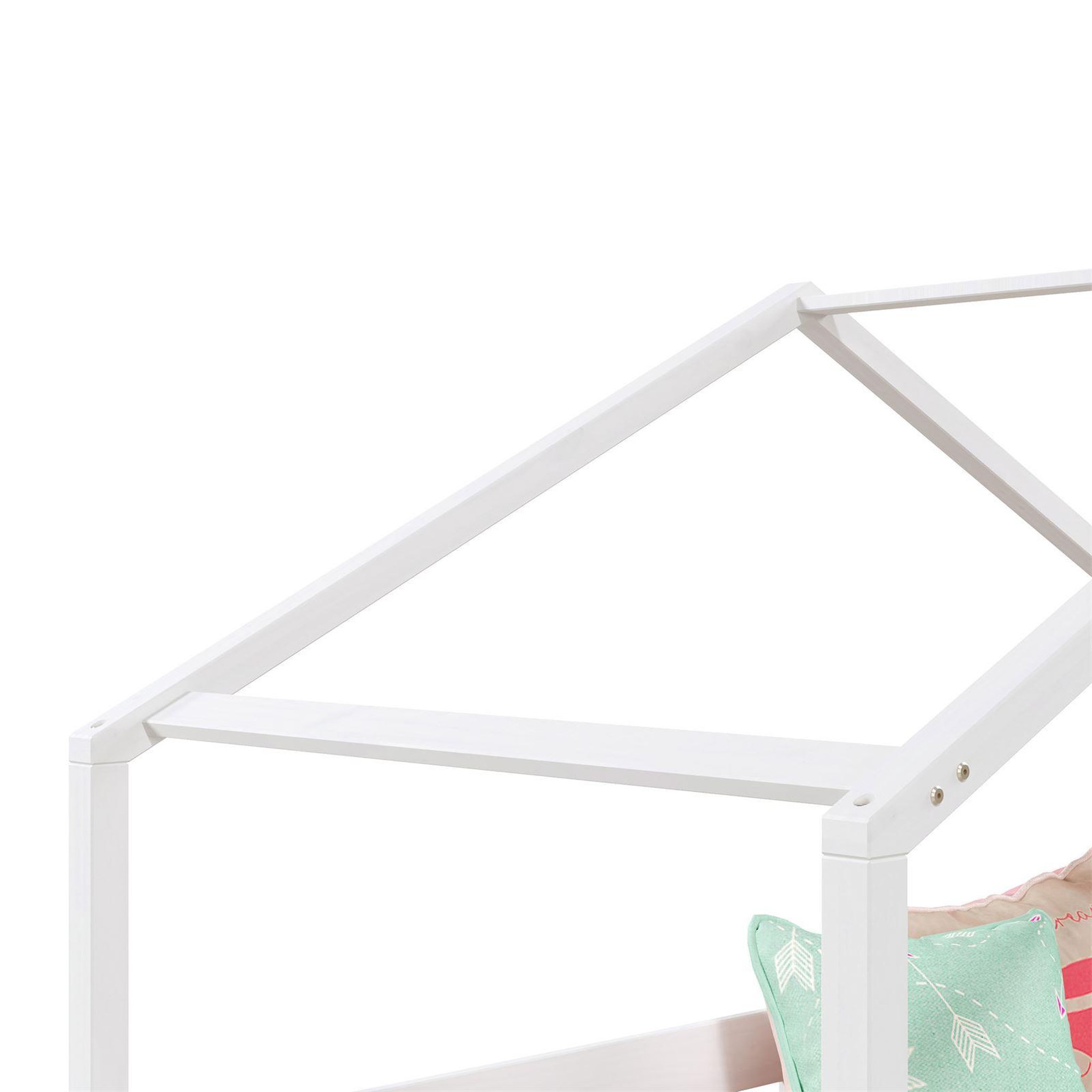 Voir la diapositive 4 : IDIMEX Lit cabane rena 90 x 200 cm, en pin massif