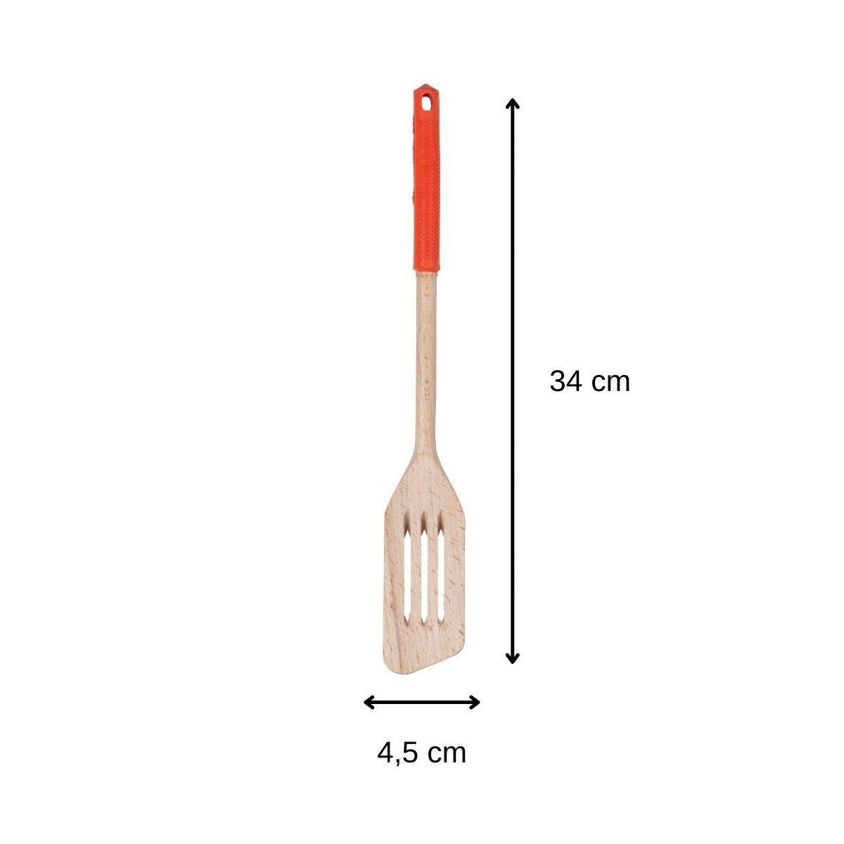 Fackelmann Ensemble de 2 Spatules de cuisine ajourée 34 cm Fackelmann Wood Edition