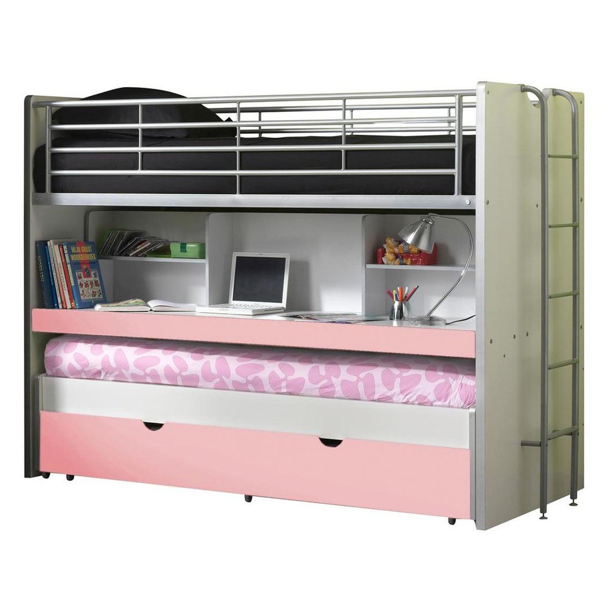 Paris Prix Lit superposé enfant  bonny  90x200cm rose