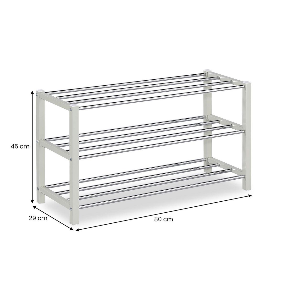 IDIMEX Étagère à chaussures DUBLIN, 3 niveaux