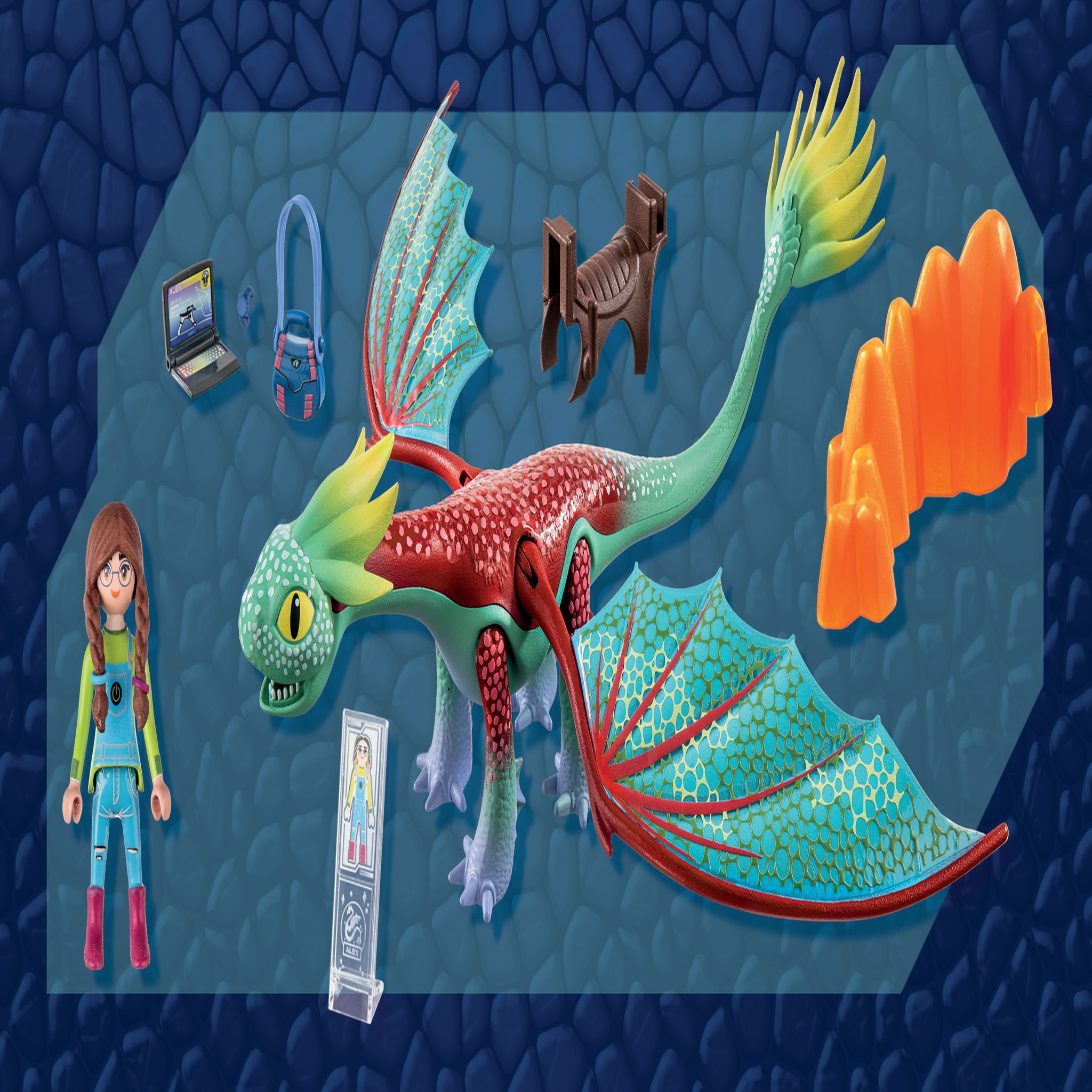 Voir la diapositive 3 : PLAYMOBIL 71083 - Dragons Nine Realms Feathers & Alex