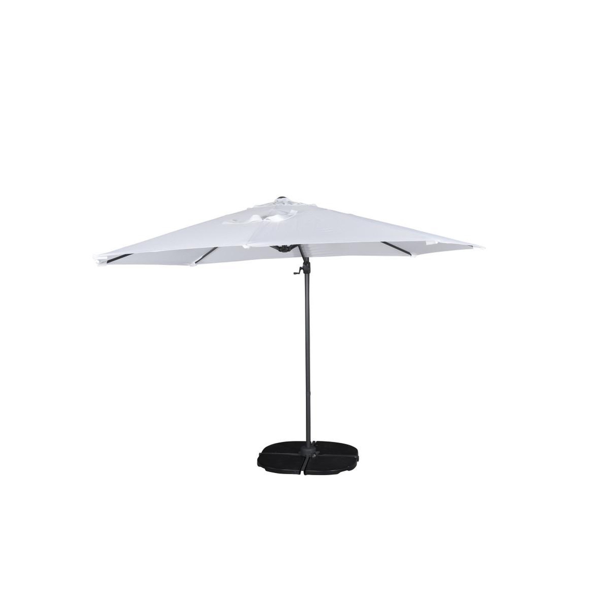 Voir la diapositive 2 : Paris Prix Parasol Déporté Rotatif  Leeds  300cm Blanc