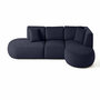 Voir la diapositive 1 : LISA DESIGN Santorini - canapé modulable d'angle droit - 5 places - en tissu texturé