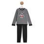 Voir la diapositive 1 : INEXTENSO Ensemble pyjama à rayures garçon