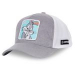CAPSLAB Casquette homme trucker Looney Tunes Bugs Bunny Capslab. Coloris disponibles : Gris