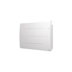 Sauter Radiateur électrique horizontal à inertie pierre – Sibayak II blanc – 1500 W – Programmable – Connecté – Fabrication française