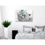 Voir la diapositive 2 : Paris Prix Tableau Imprimé  Happy Look Wide Blue