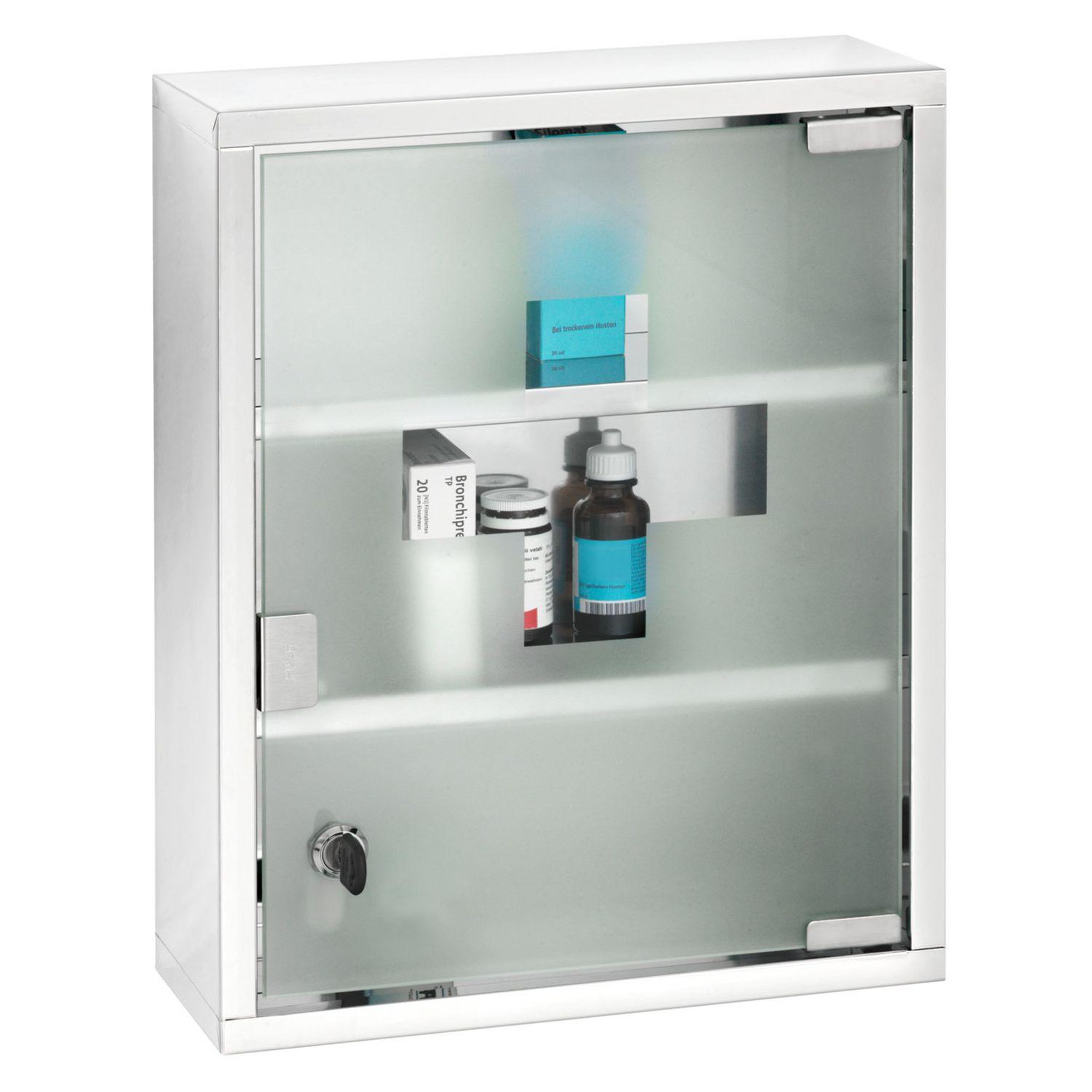 Voir la diapositive 3 : Wenko Armoire à pharmacie - acier - 30 x 40 cm