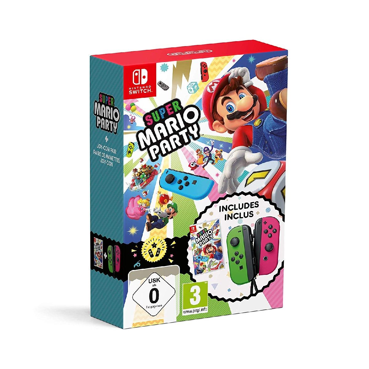 Super Mario Party + 1 paire de Joy-Con Néon SWITCH