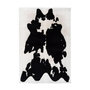 Voir la diapositive 1 : Paris Prix Tapis Imitation Fourrure  Rabbit  Noir & Blanc