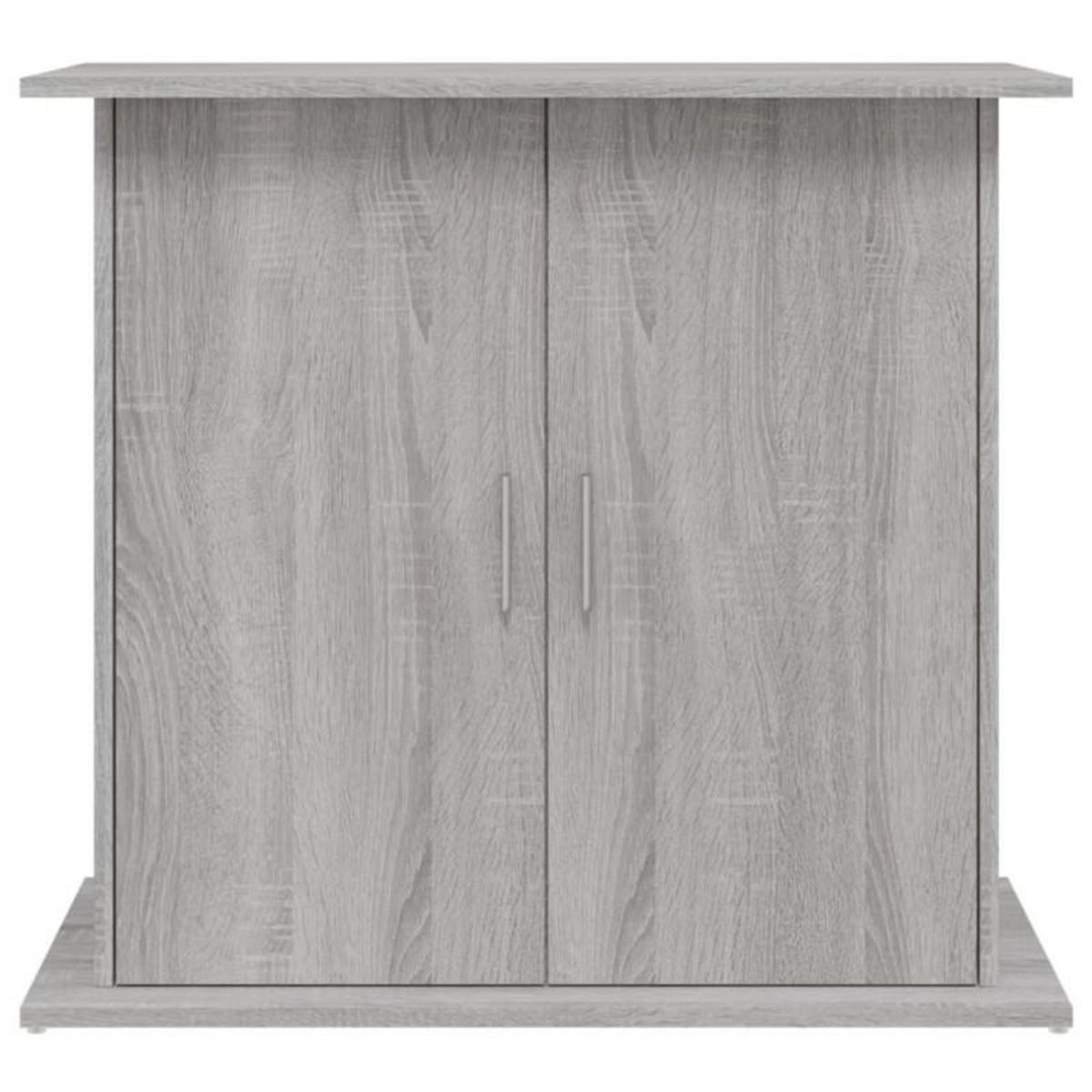 VIDAXL Support pour aquarium sonoma gris 81x36x73 cm bois d ingénierie