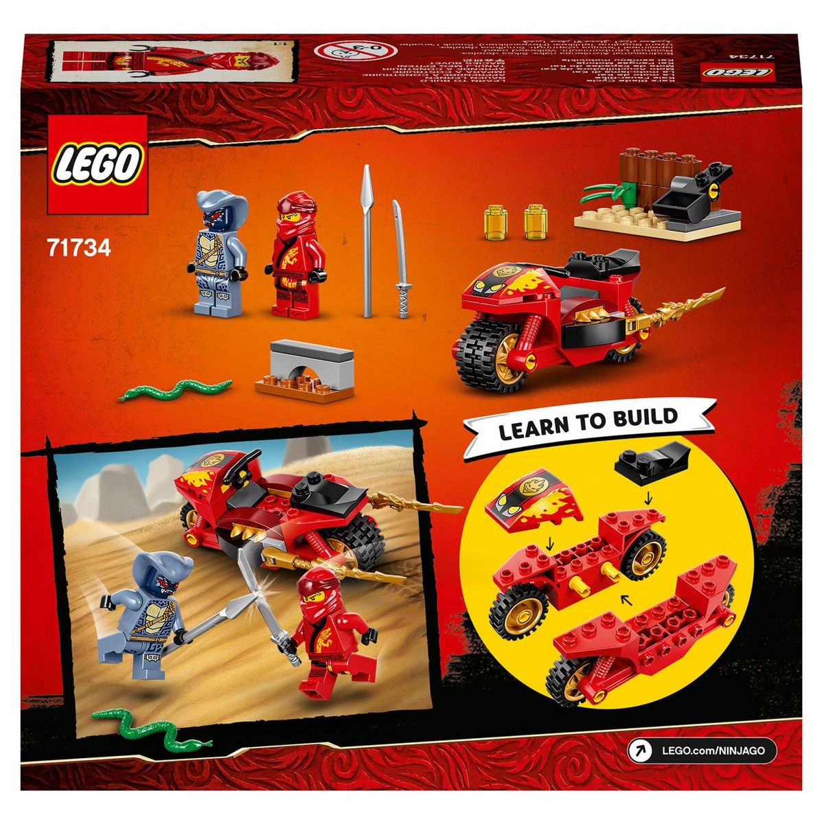 LEGO NINJAGO 71734 - La moto de Kai