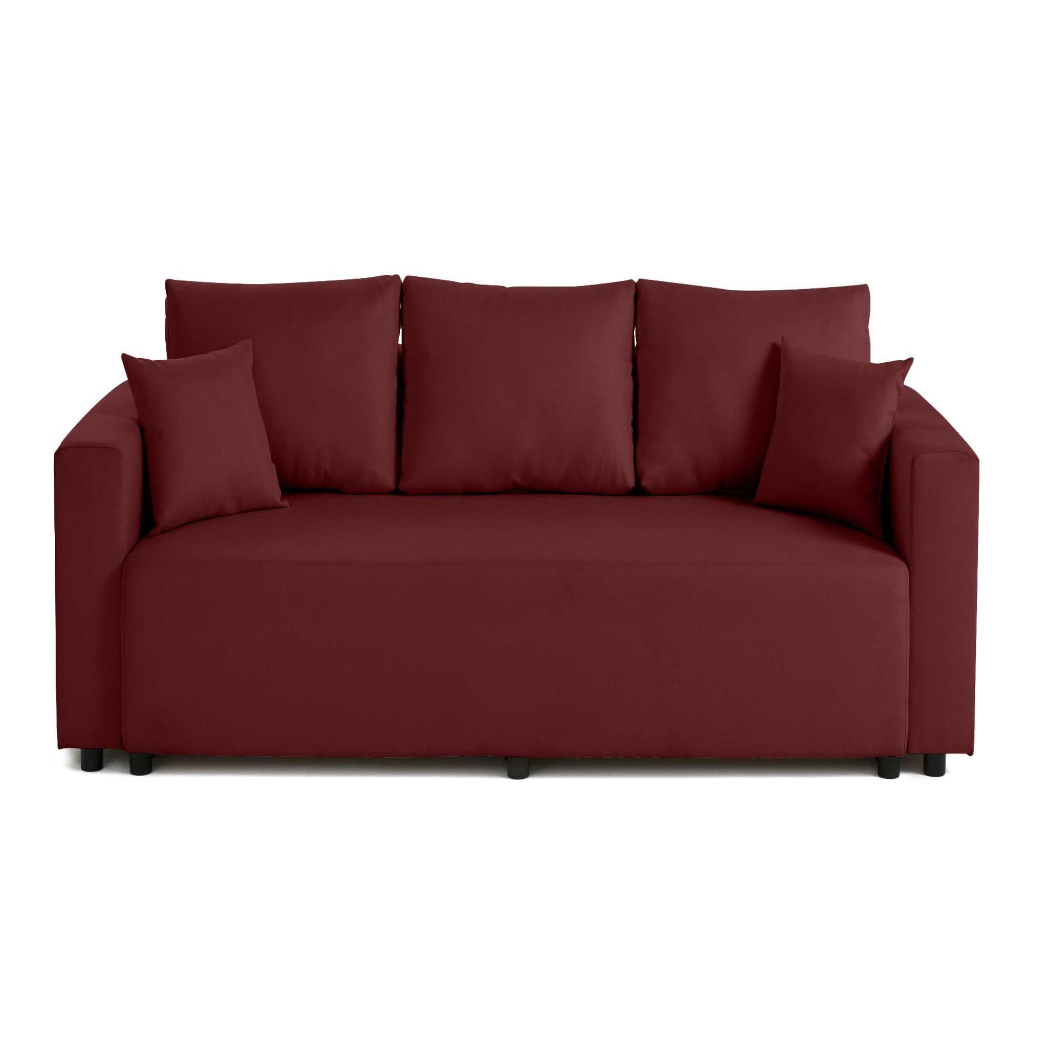 Voir la diapositive 1 : BEST MOBILIER Regala - canapé 3 places - convertible avec coffre - en tissu