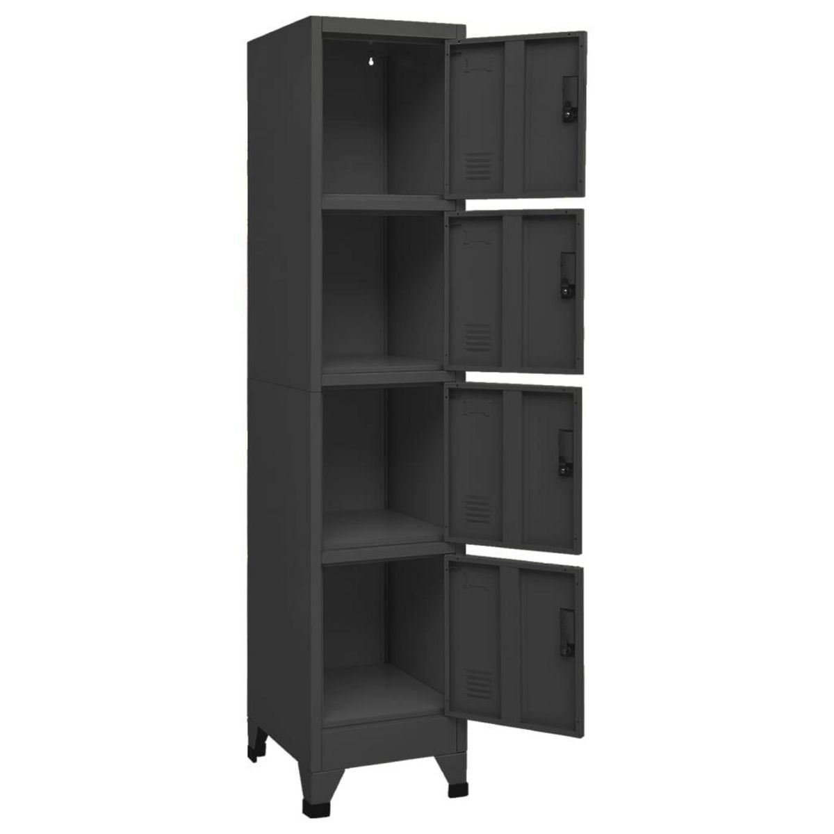 VIDAXL Armoire a casiers Anthracite 38x45x180 cm Acier