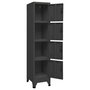 Voir la diapositive 5 : VIDAXL Armoire a casiers Anthracite 38x45x180 cm Acier