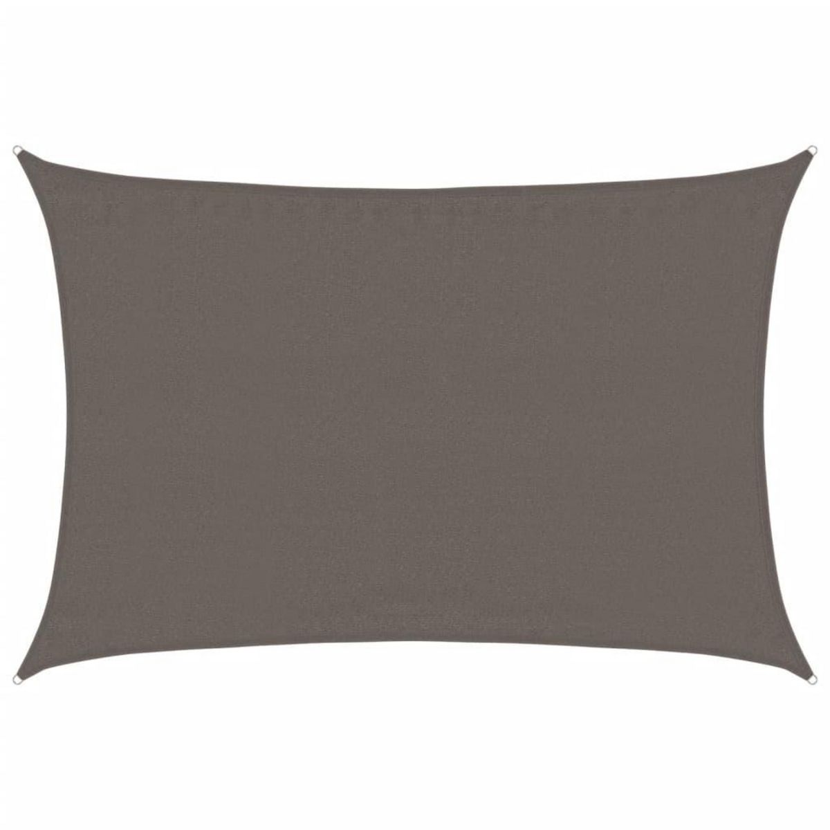 VIDAXL Voile d'ombrage 160 g/m^2 Anthracite 3,5x5 m PEHD