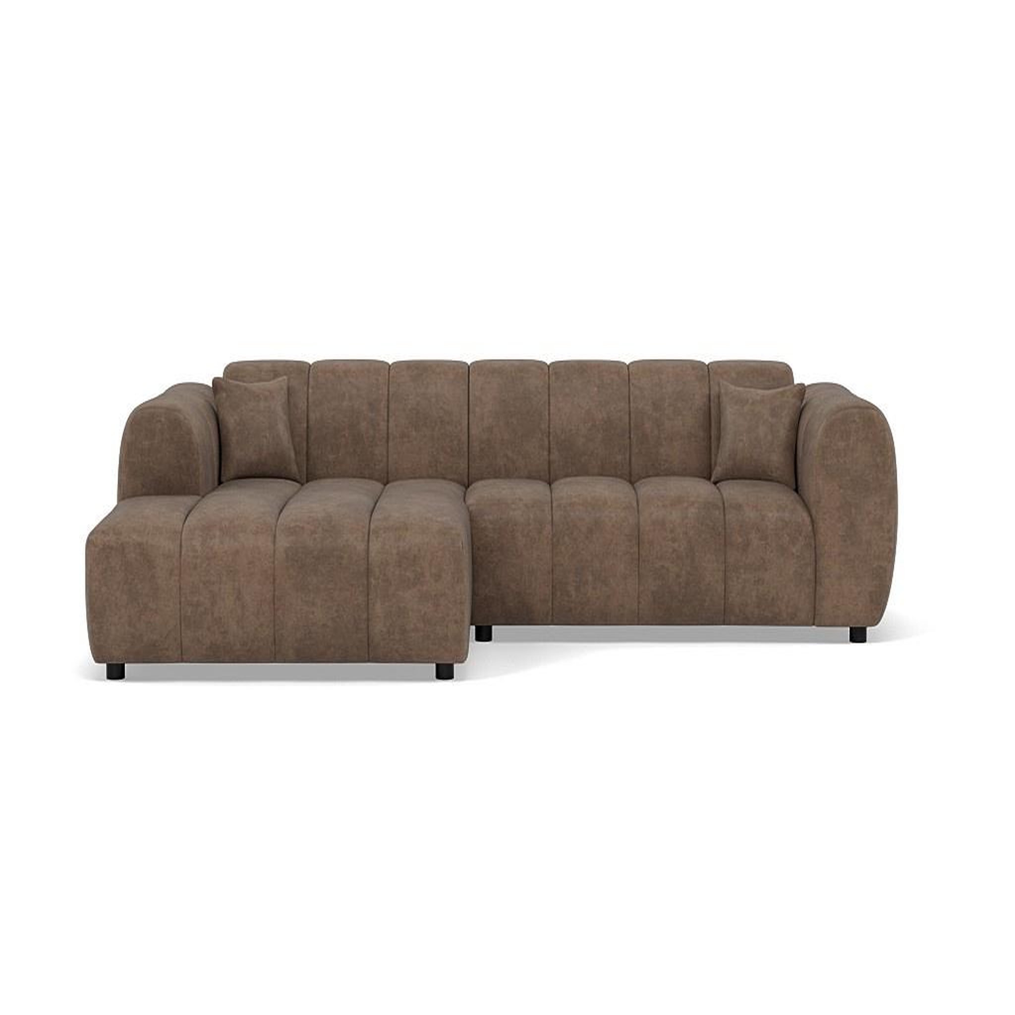 Voir la diapositive 1 : BEST MOBILIER Curtis - canapé d'angle gauche 4 places en simili