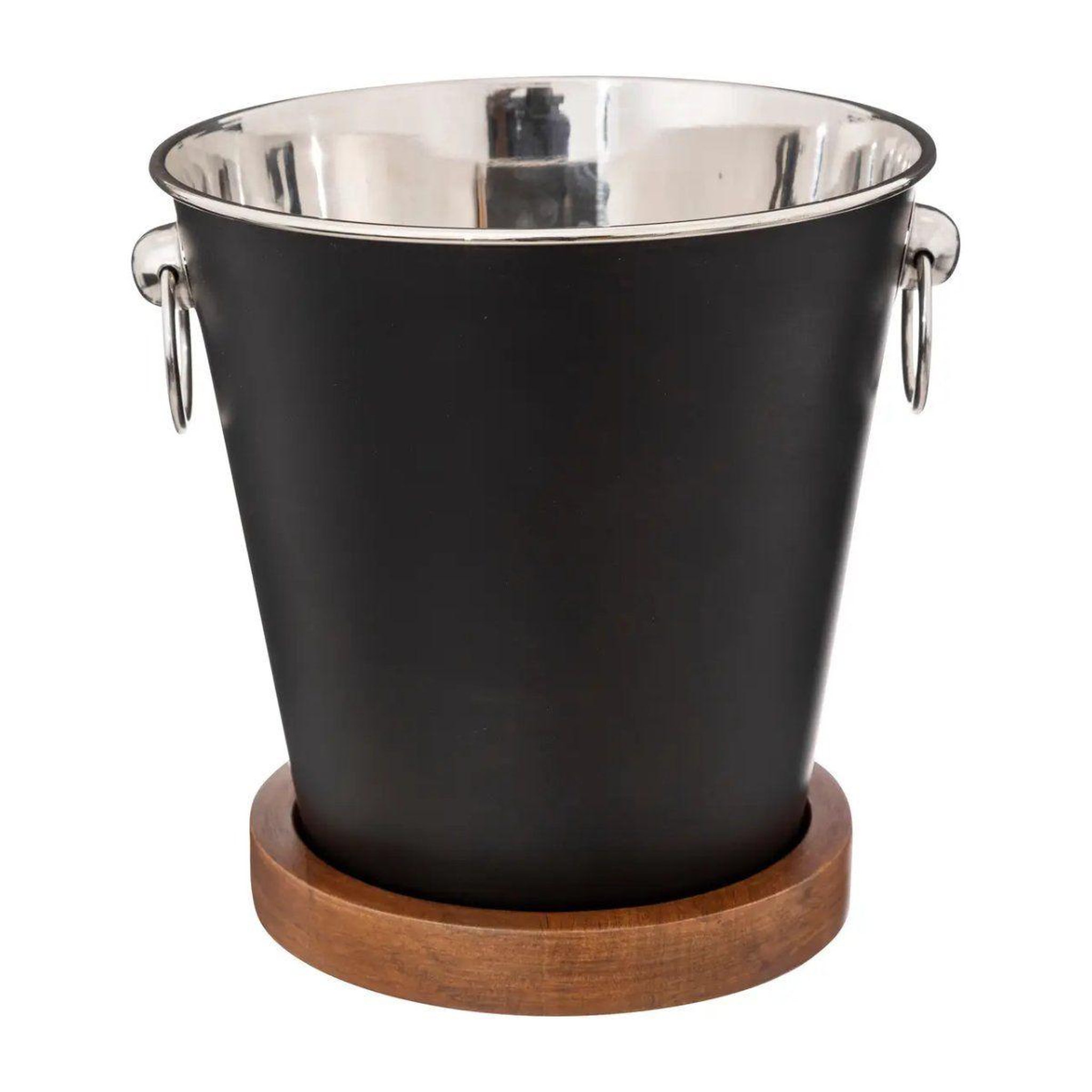 SECRET DE GOURMET Seau à champagne  café  22cm noir