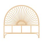 Rendez vous déco Tête de lit en rotin naturel 140 cm - Alan. Coloris disponibles : Marron