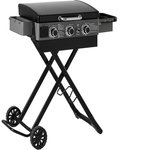 Habitat et Jardin Plancha à gaz avec chariot pliable et portable  Firo  - 7,5 kw - Noir