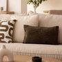 Voir la diapositive 5 : ATMOSPHERA Coussin Déco Bouclette  Soana  30x50cm Kaki