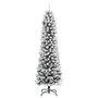 Voir la diapositive 2 : VIDAXL Sapin de Noël artificiel mince avec neige floquee 150 cm PVC/PE
