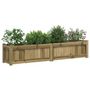 Voir la diapositive 4 : VIDAXL Jardiniere 150x31x31 cm bois de pin impregne