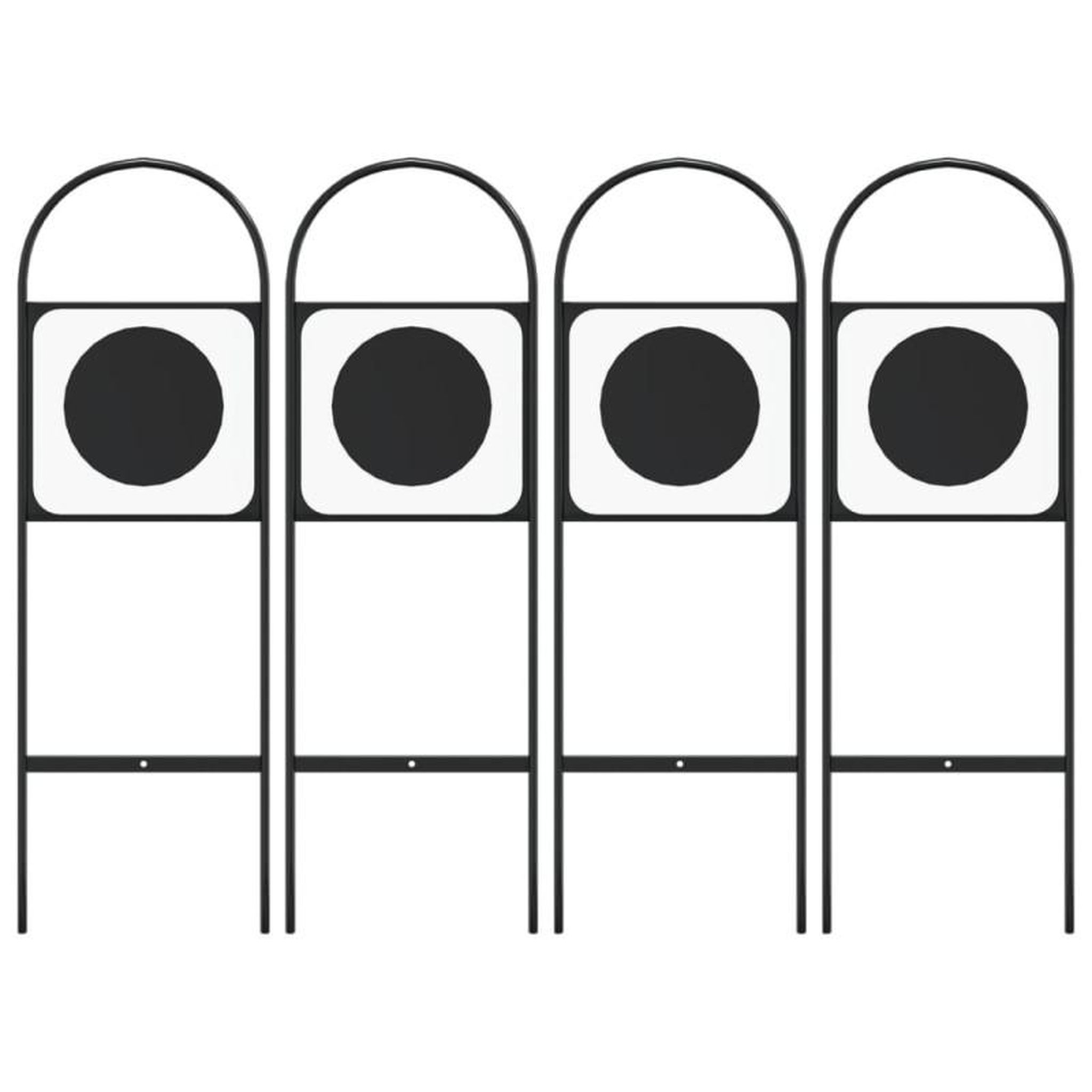 Voir la diapositive 2 : VIDAXL Marqueurs de dressage 4 pcs acier