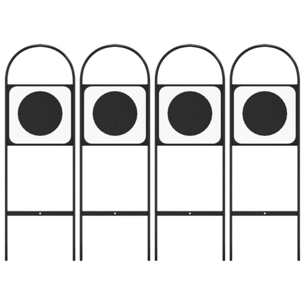 VIDAXL Marqueurs de dressage 4 pcs acier