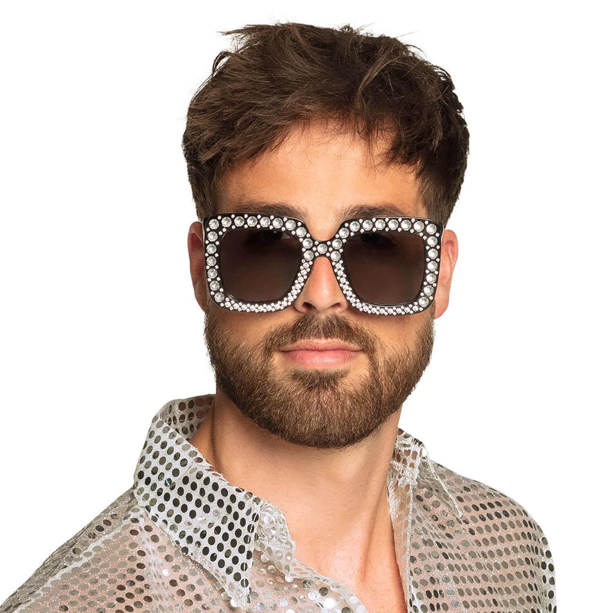 Voir la diapositive 2 : Boland Lunettes Party Bling Bling - Noires