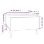 Voir la diapositive 6 : VIDAXL Table d'appoint Chene fume 50x46x35 cm Bois d'ingenierie