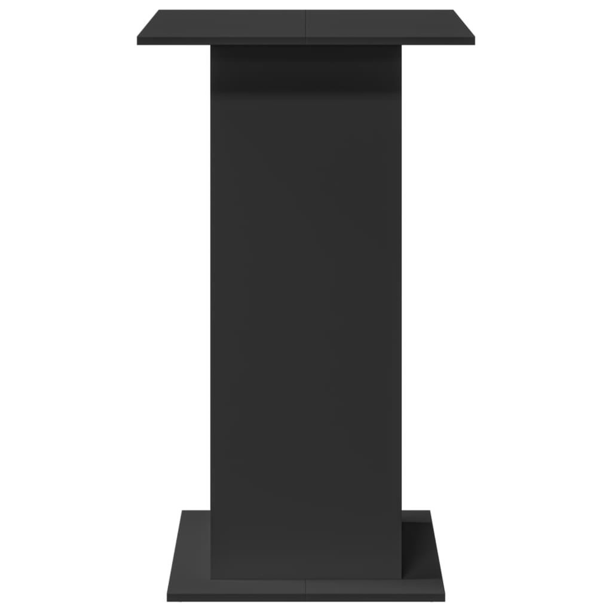 Voir la diapositive 5 : VIDAXL Table de bar avec rangement noir 60x60x102 cm bois d'ingenierie