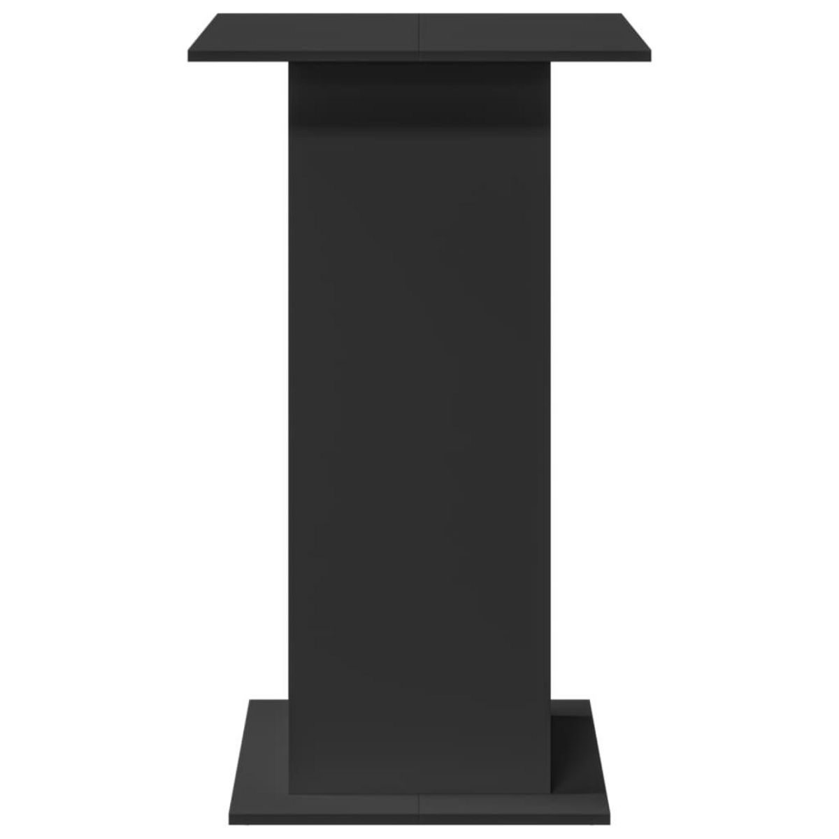 VIDAXL Table de bar avec rangement noir 60x60x102 cm bois d'ingenierie