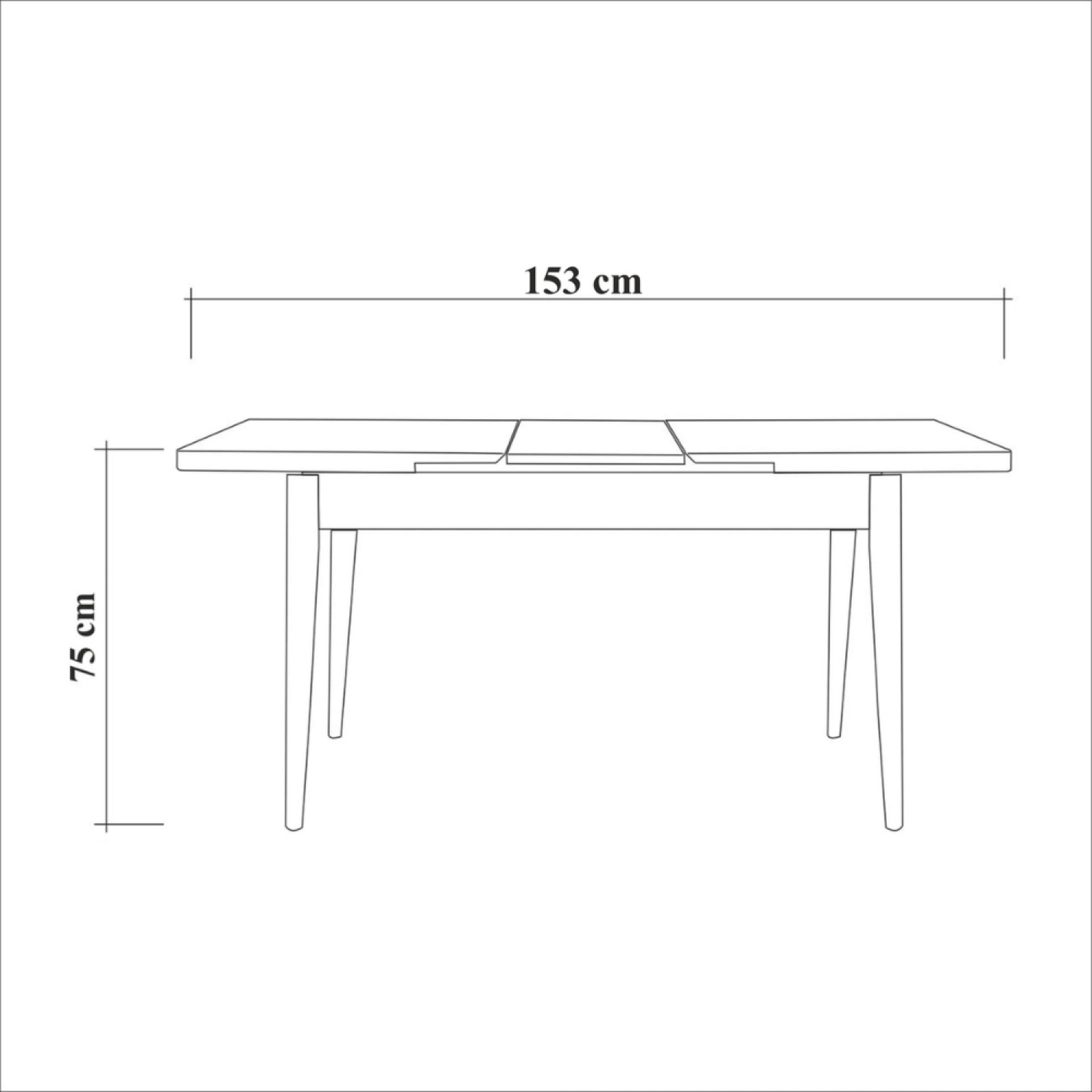 Voir la diapositive 5 : CONCEPT USINE Table extensible bois - max 6 personnes santi