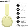 Voir la diapositive 2 : SONY Casque WH-CH520 Jaune