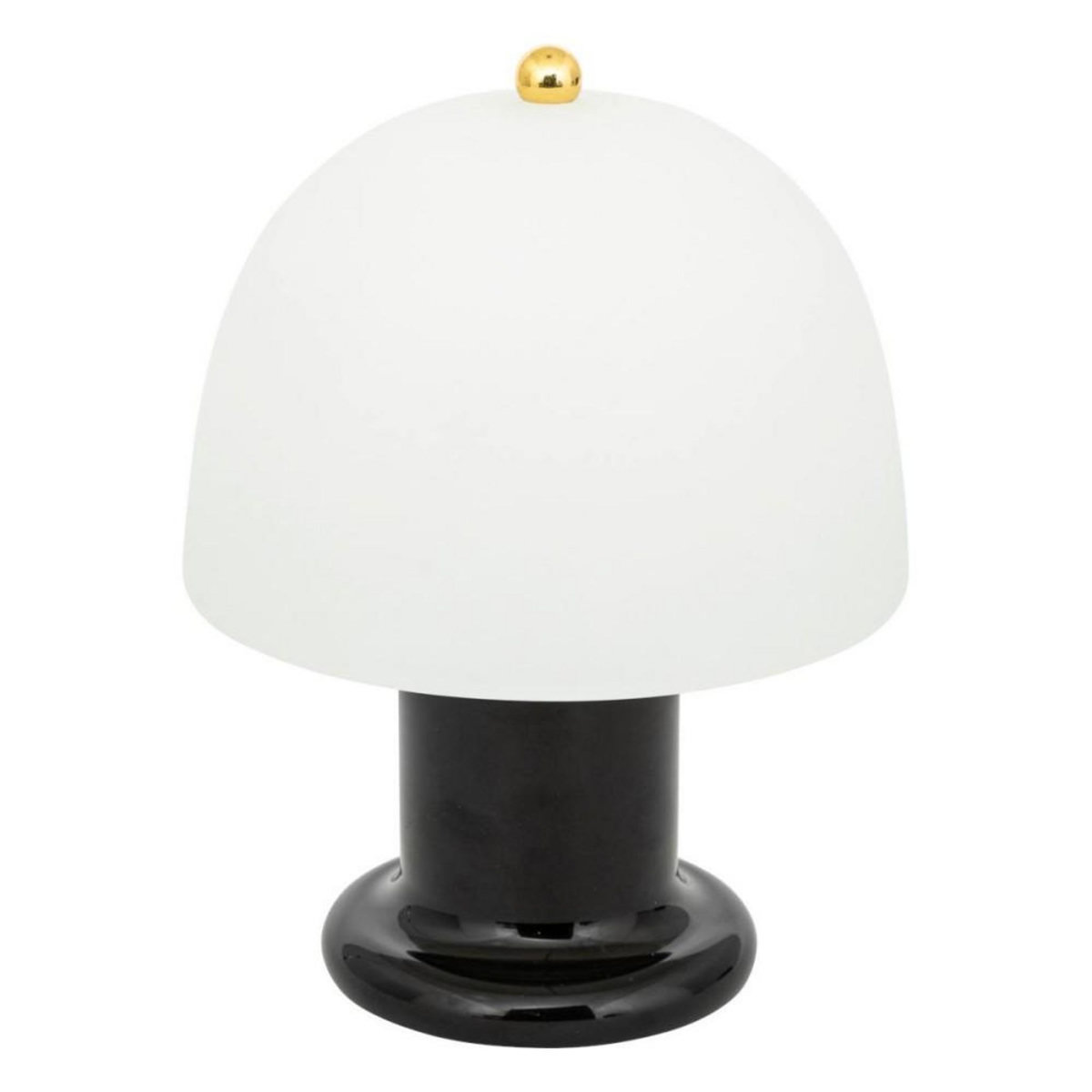 ATMOSPHERA Lampe LED haut 21 cm verre noir